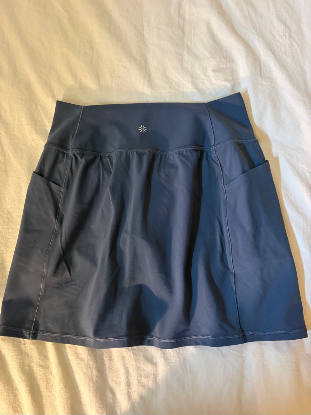 Athleta Salutation Stash Pocket 14.5" Skort M Slate Blue Medium - Picture 2 of 4